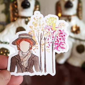 Anne of Green Gables Fall Sticker (I love Octobers) - Waterproof