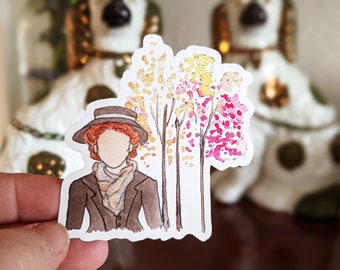 Anne of Green Gables Fall Sticker (I love Octobers) - Waterproof