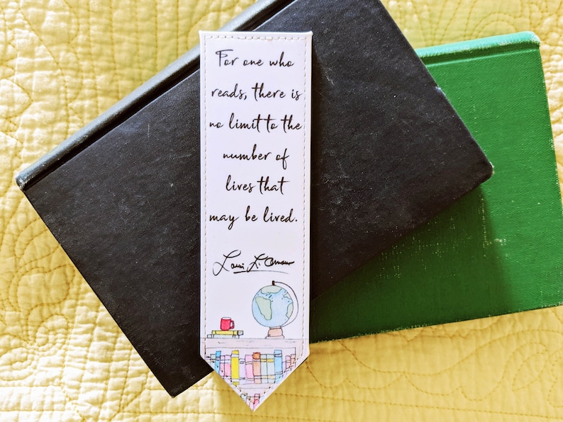 Books and Travel Bookmark Louis L'Amour image 1