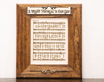 A Mighty Fortress Is Our God Hymn Wall Hanging