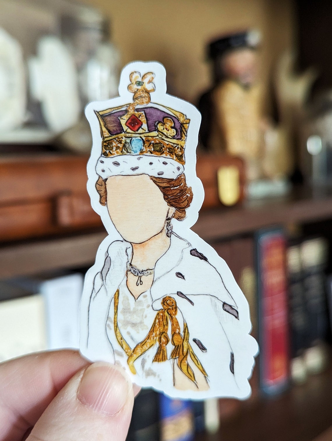 Queen Elizabeth II Sticker (waterproof) - Etsy