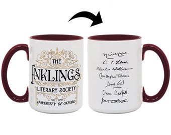 The Inklings Coffee Mug (Large Size) incl. C S Lewis and JRR Tolkien