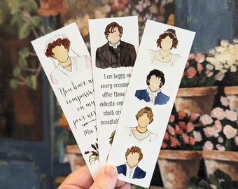 Jane Austen Set of 3 Bookmarks (Pride and Prejudice)