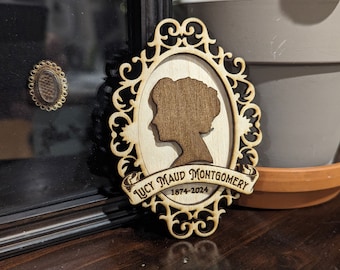L. M. Montgomery 150th Birthday Wooden Magnet (Anne of Green Gables)
