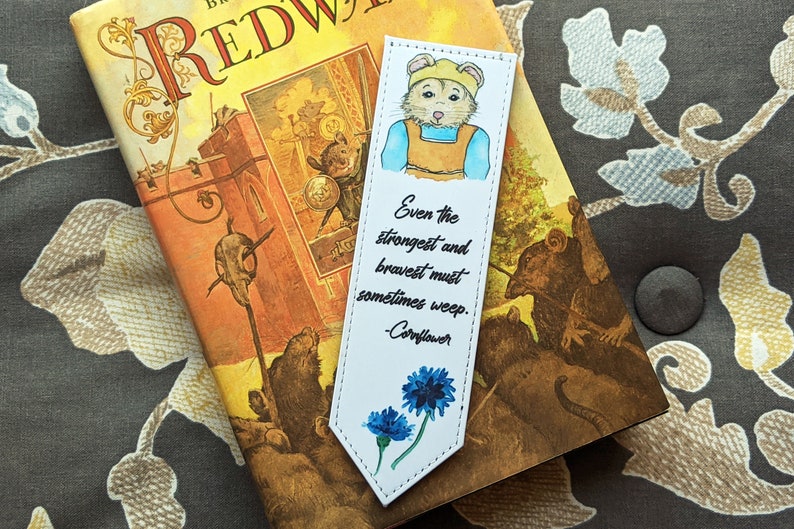Cornflower Redwall Bookmark Etsy