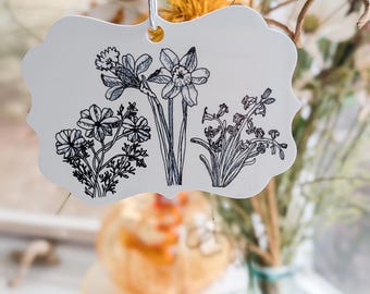 The Secret Garden Quote 2026 Double-Sided Christmas Ornament