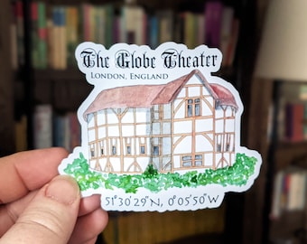 Shakespeare's Globe Theater Sticker (Waterproof)