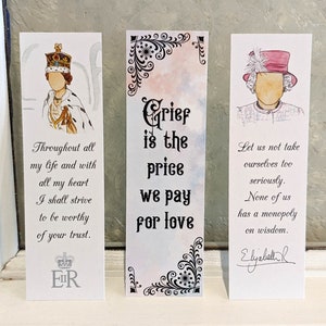 Queen Elizabeth II Set of 3 Bookmarks