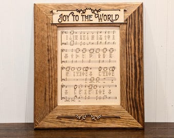 Joy To The World Christmas Hymn Wall Hanging