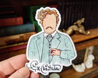 G. K. Chesterton Waterproof Sticker