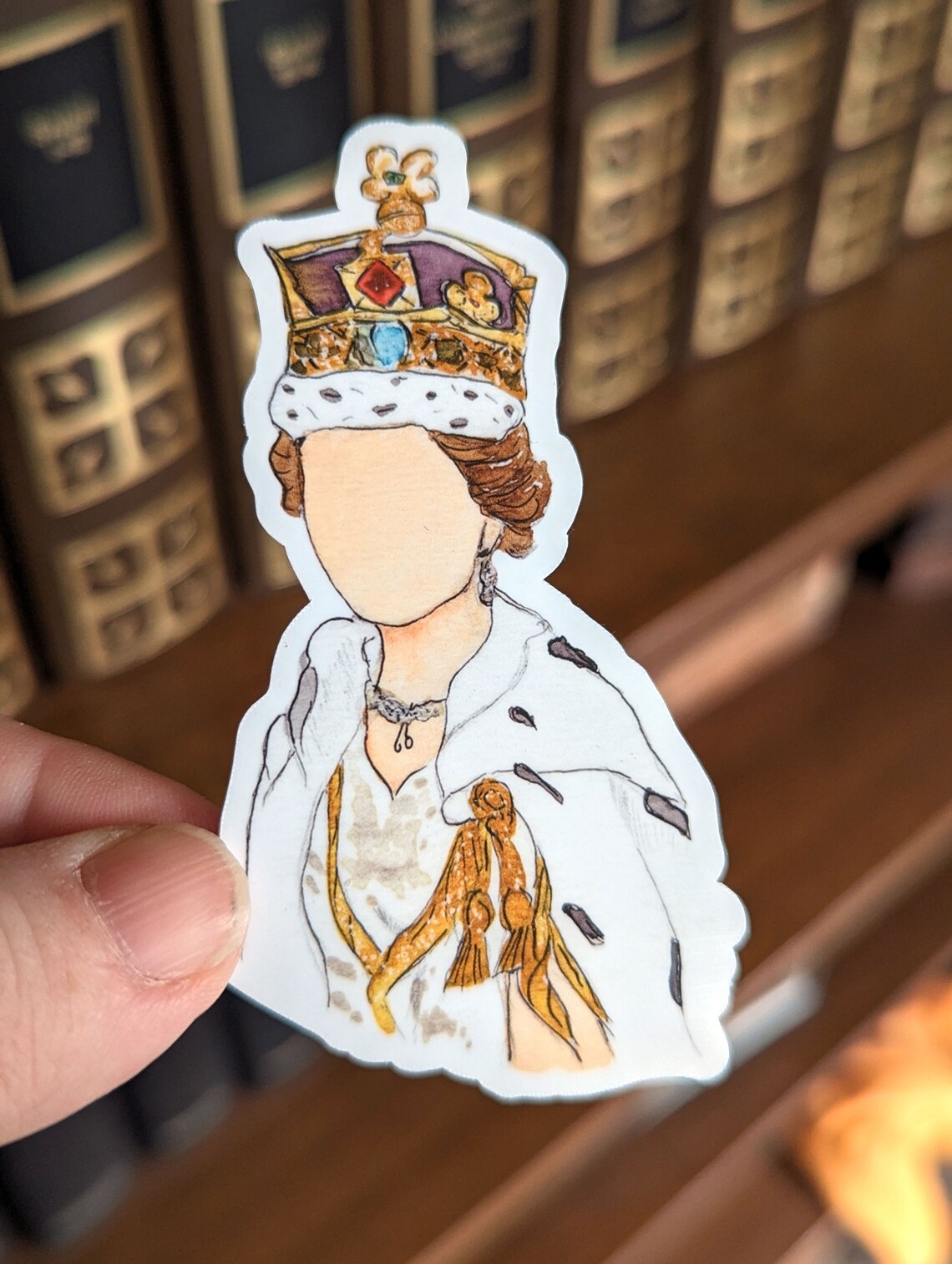 Queen Elizabeth II Sticker (waterproof) - Etsy