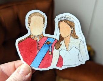 Prince & Princess of Wales Sticker (Waterproof)