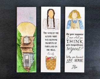 Emily of New Moon Set of 3 Bookmarks (L. M. Montgomery)