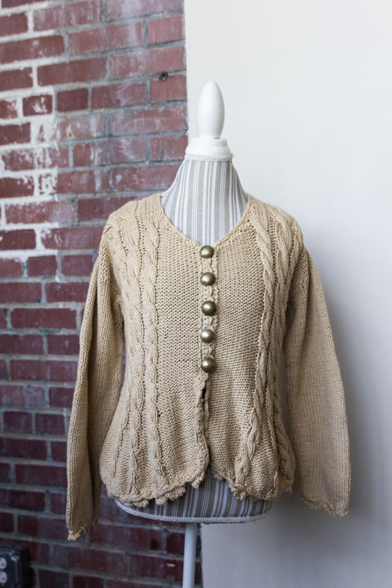 Vintage Rico Hand Knit French Style Cardigan With… - image 2