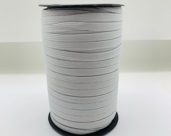 1/4" Braided Elastic – 144 Yards White, DIY Face Masks, Sewing, Crafting, Sedona Designz