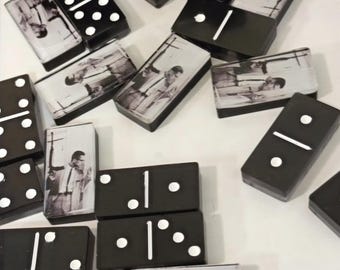 Custom Domino Set | Personalized Photo Dominoes | Unique Gift for Game Lovers | Handmade Domino Tiles