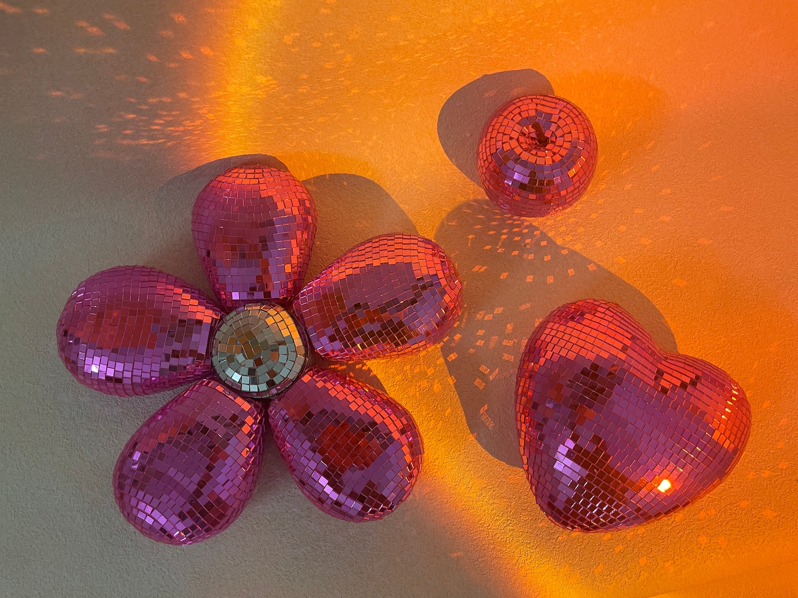 Pink Party With Pink Disco Flower Decorations Disco Pink - Etsy