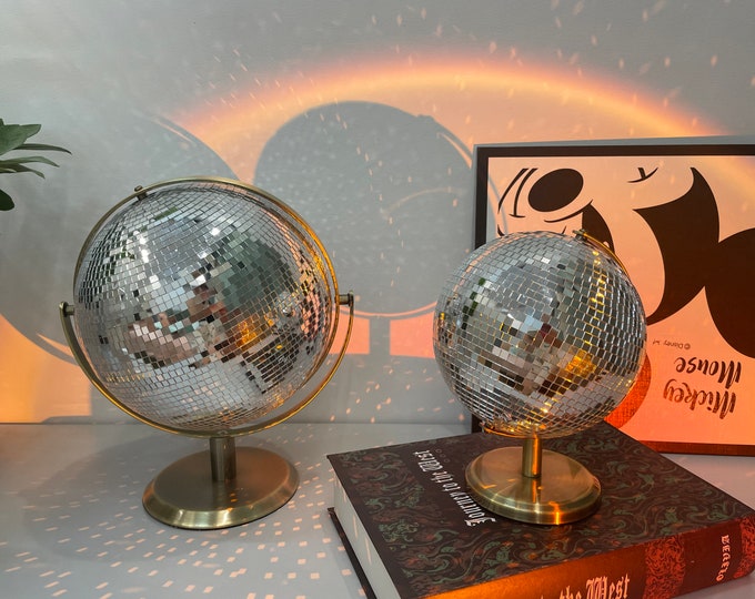 Disco Ball Decor Retro Decor Disco Ball Globe Vintage Gift for Her