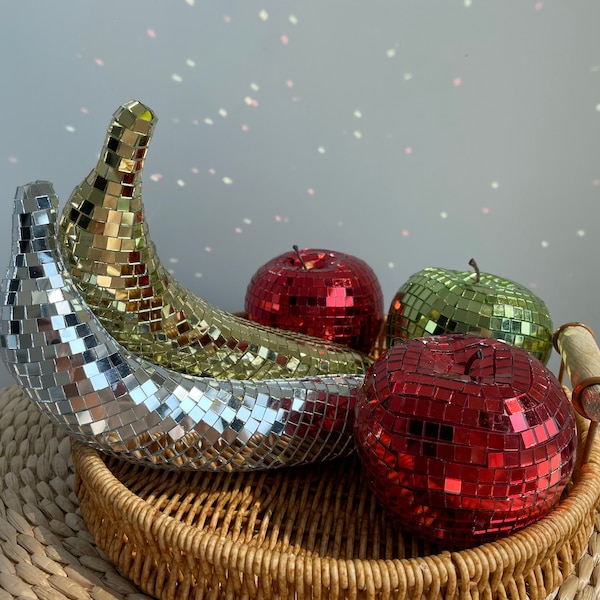 New Disco Fruit Release Glass Mirror Disco Apple|Disco Banana