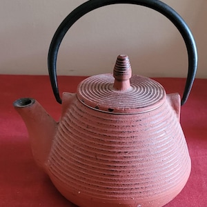Ausgezeichnete Vintage Teekanne aus Gusseisen im japanischen Tetsubin-Stil