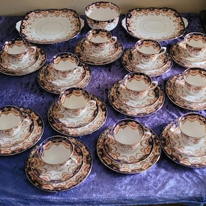 Juego de té Imari antiguo Royal Albert, principios del siglo XX