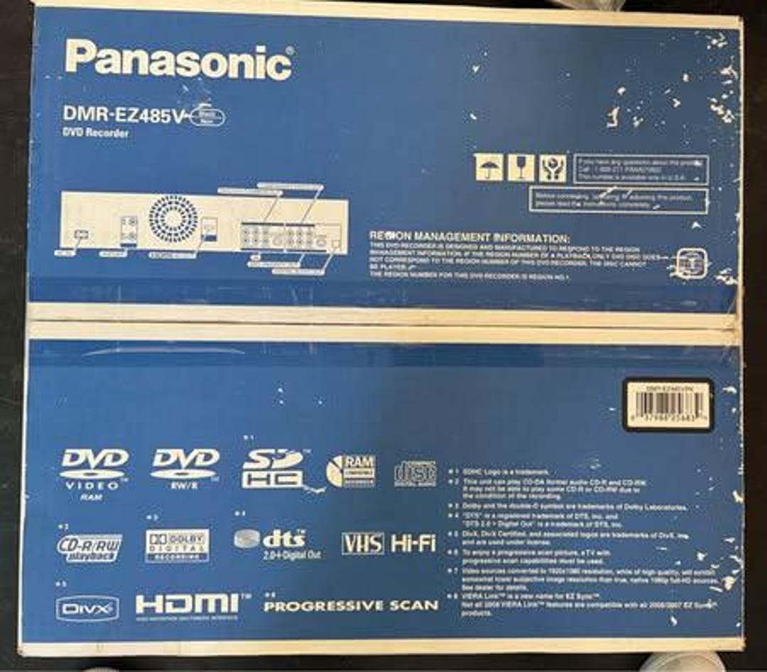 Brand New! Panasonic DVD-VHS Digital Recorder (DMR-EZ485V) - Etsy