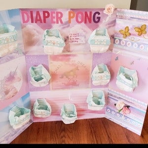 Diaper Pong Baby Shower Game