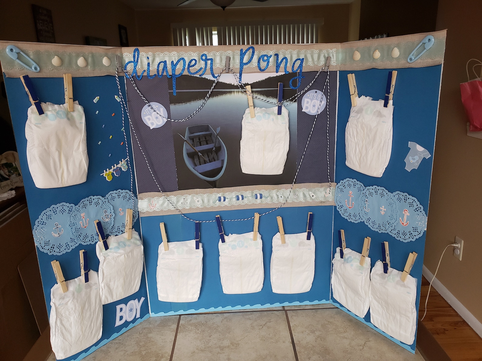 Diaper Pong Baby Shower Game Etsy