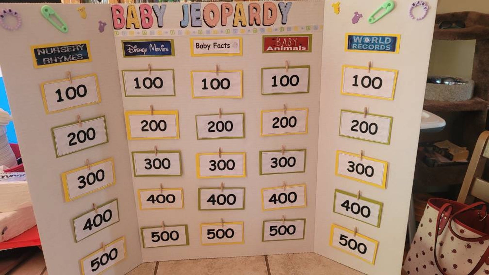 Baby Jeopardy Baby Shower Game Etsy