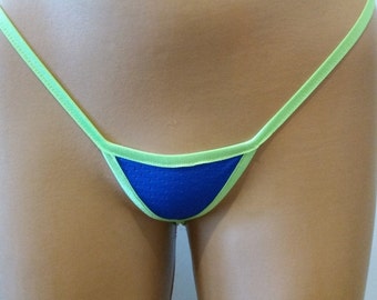 Micro Bikini Thong/ Royal Blue Micro Thongs/ Sexy Lingerie/ - Etsy Norway