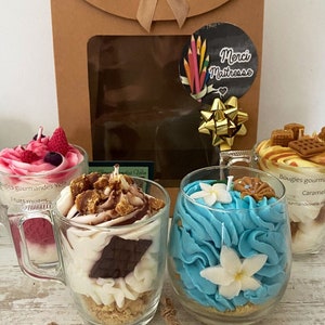 Cadeau maîtresse Cadeau fin d’année Idee cadeau maîtresse coffret cadeau Idee cadeau Bougie gourmande Bougie parfumée Bougie artisanale