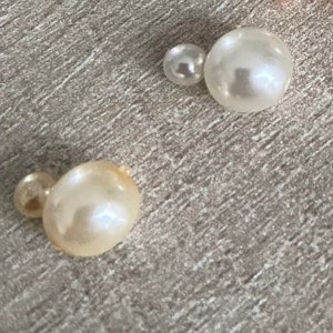 10 white pearly pearl bun pins Wedding bridal hair accessories image 4