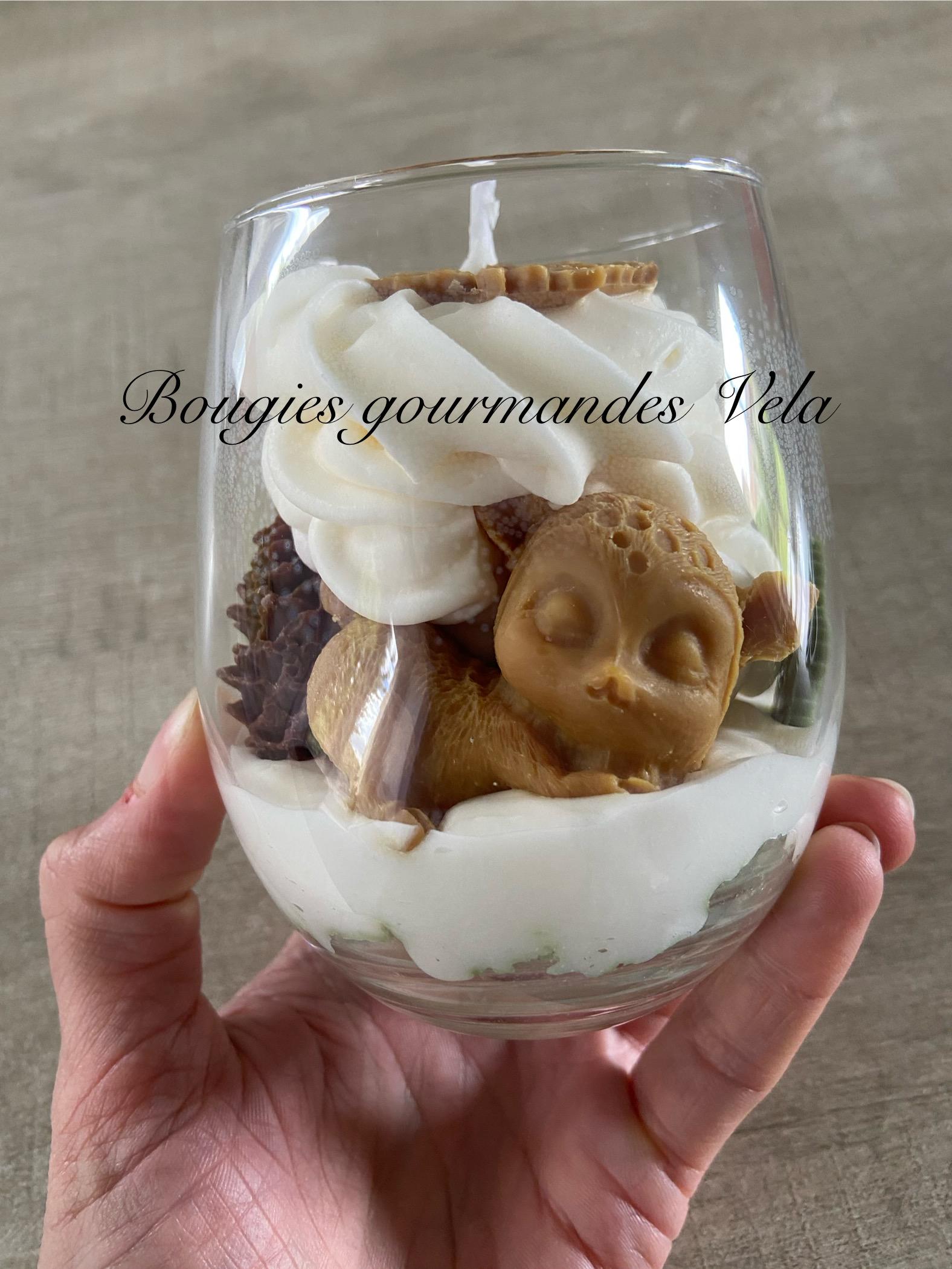 Création et senteur d'L - Bougie gourmande cookies chocolat - Fait main