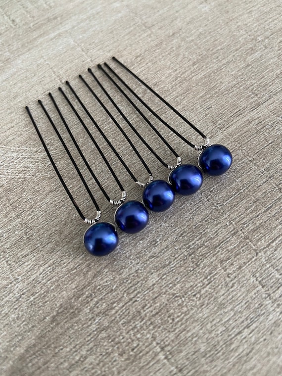 PEARL PIN NAVY BLUE PEARL PIN NAVY BLUE