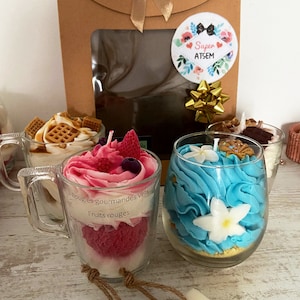 Cadeau ATSEM Cadeau fin d’année Idee cadeau ATSEM coffret cadeau Idee cadeau Bougie gourmande Bougie parfumée Bougie artisanale