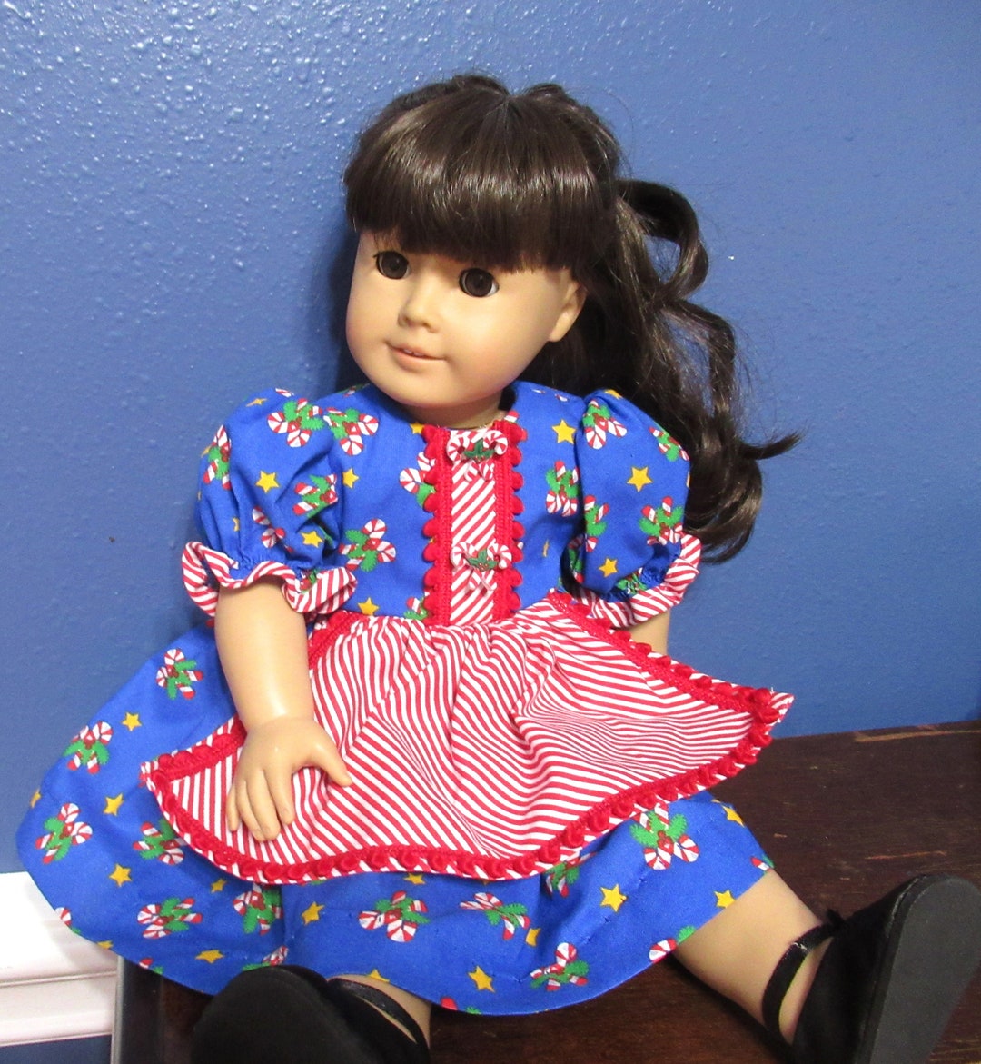 Christmas Candy Cane Dress for 18 Inch Doll Etsy