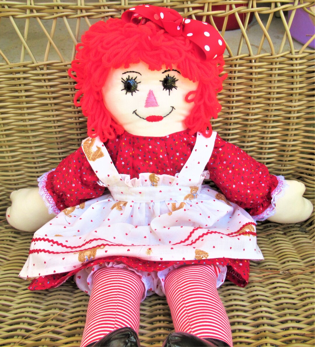 Raggedy Ann Look Alike Doll and Friends - Soft Dolls for Play or ...