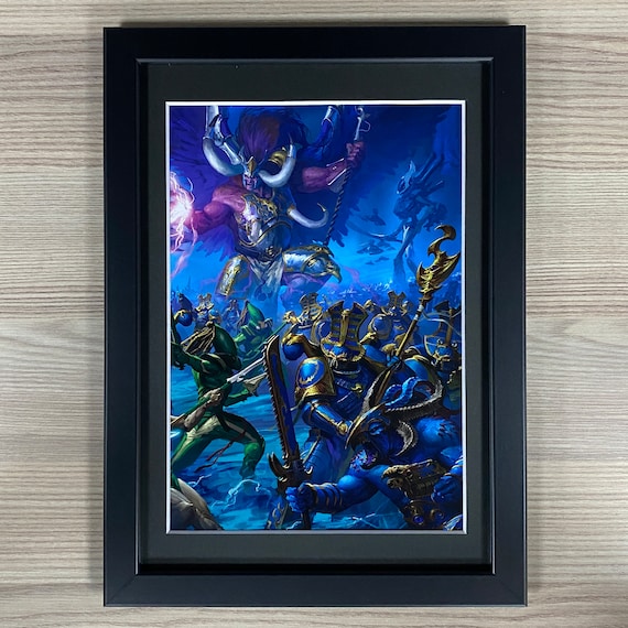 Magnus the Red Framed Art Thousand Sons Daemon Primarch -  Norway
