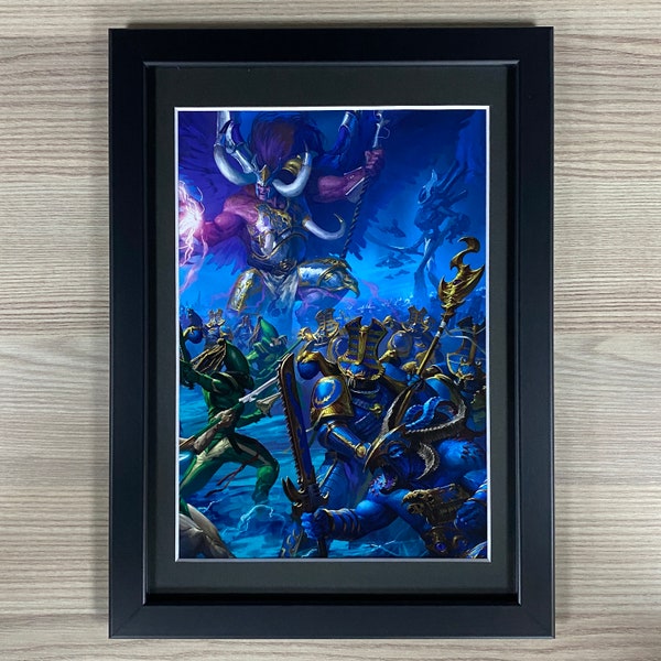 Magnus The Red Framed Art Thousand Sons Primarch Daemon Primarch Chaos Aeldari Eldar Games Workshop Warhammer 40,000 40K Black Library