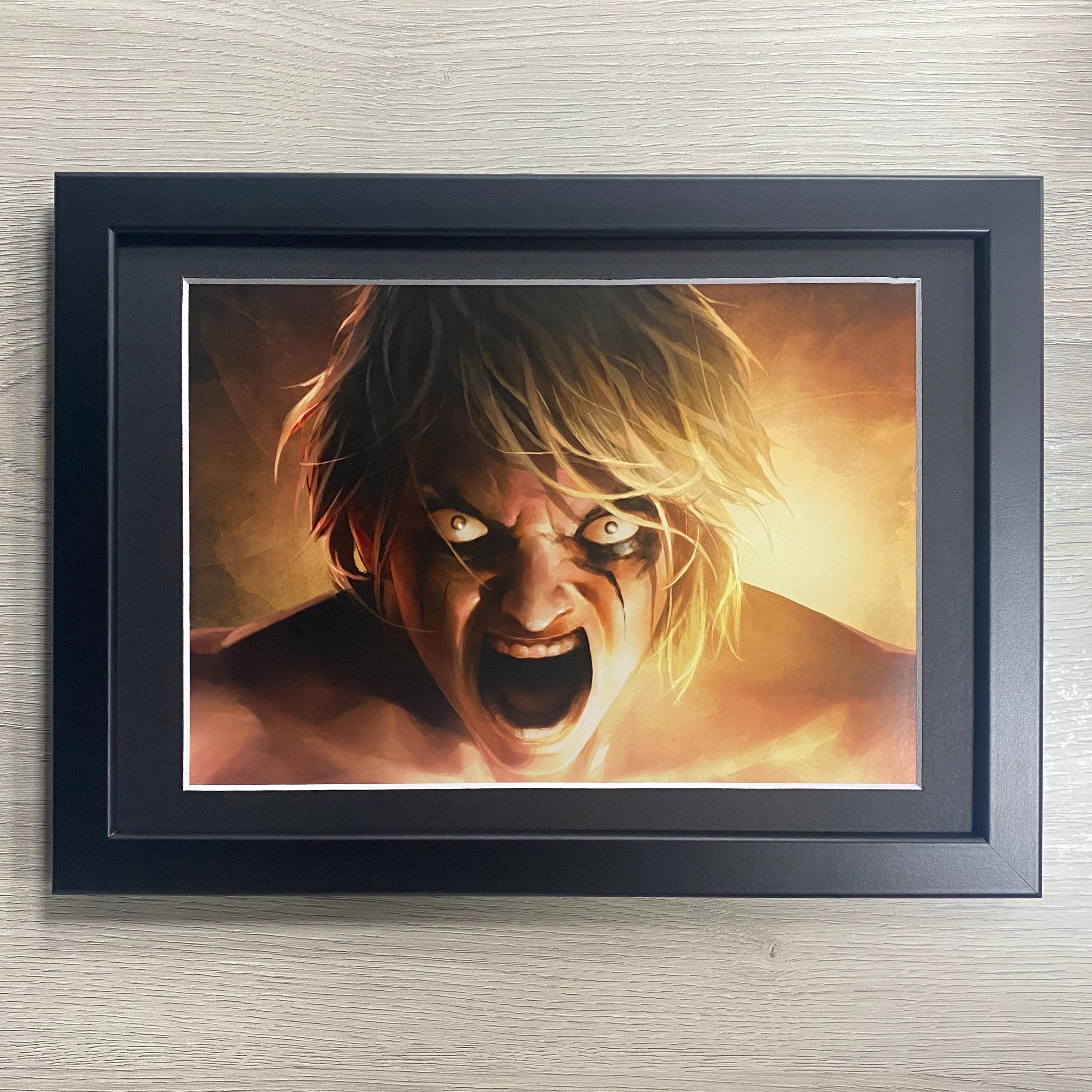 Framed Kingdom Death: Monster Art. Boutique Horror Cooperative Board Game, Rulebook.