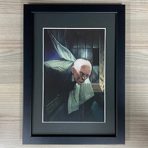 The Phantom of Croglin Grange Framed Art. Les Edwards, Vampire, Sci-Fi, Horror, Fantasy
