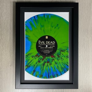 Oprawione The Evil Dead Movie Art. Horror z 1981 roku. Mondo, The Art Of Soundtracks, Vinyl Art.