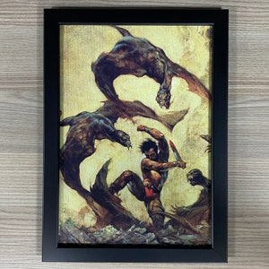Frank Frazetta Framed Art Winged Terror Creepy #9 Cover Pulp Sci-Fi Fantasy Classic
