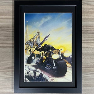Arte emoldurada Dark Angels Biker Dave Gallagher Pré-Ravenwing Adeptus Astartes Space Marines Games Workshop Warhammer 40.000 40K Black Library