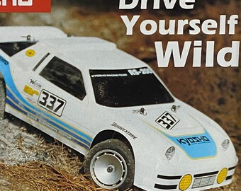 Framed Kyosho RS-200, Vintage Radio Controlled Car Advertising