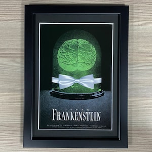 Young Frankenstein Framed Art Pulp Sci-Fi Horror Fantasy Poster Mondo Horror Mel Brooks Gene Wilder