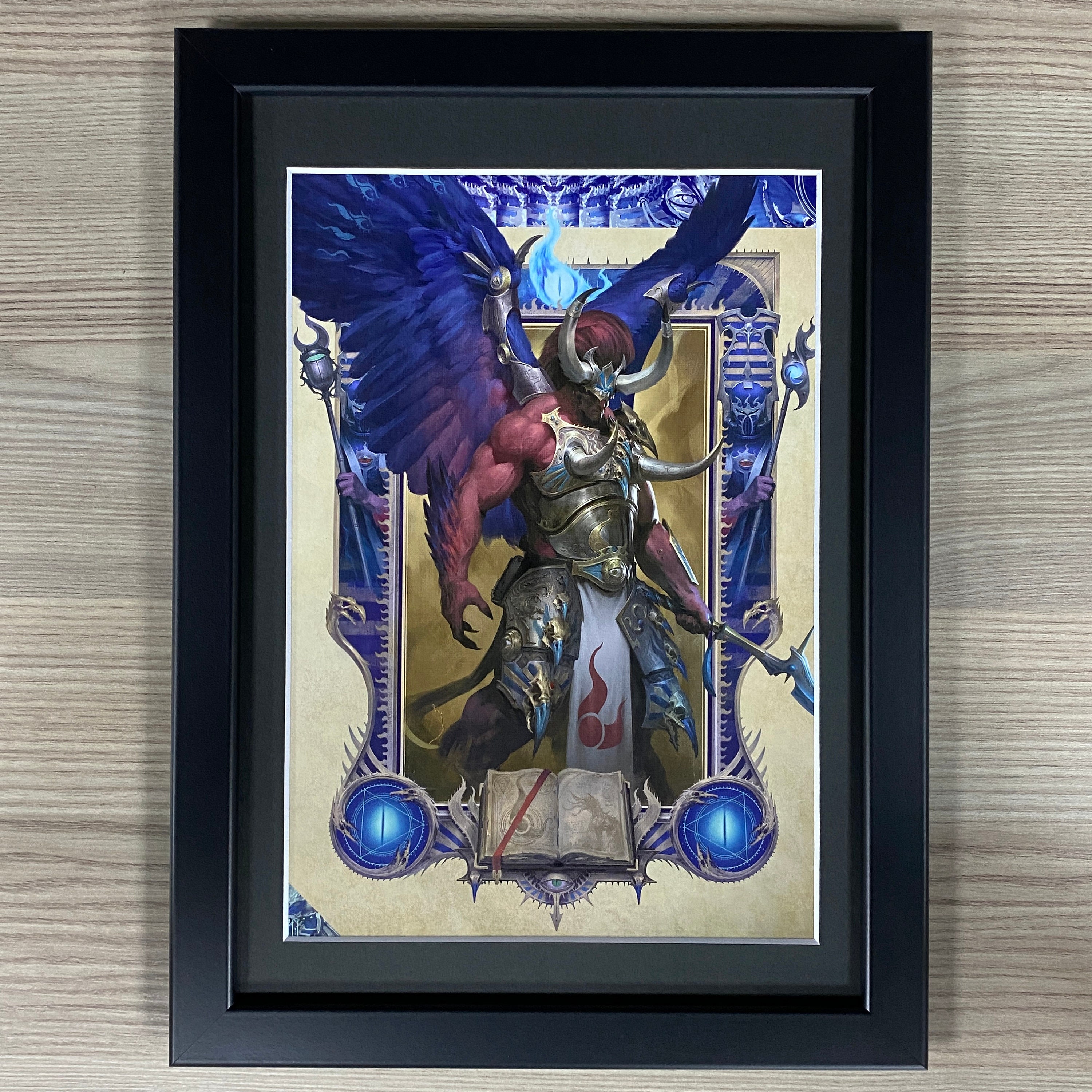 Magnus the Red Framed Art Thousand Sons Daemon Primarch -  Denmark