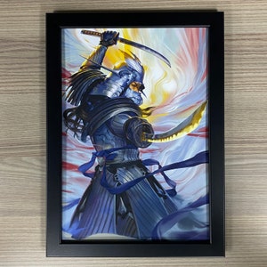 Arte enmarcado de La Leyenda de los Cinco Anillos Daidoji Uji Rokugan L5R Juego de cartas viviente