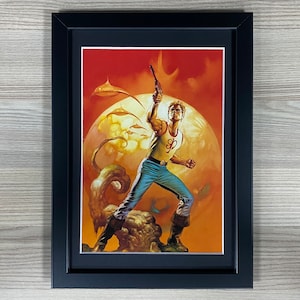 Boris Vallejo Framed Art Flash Gordon Pulp Sci-Fi Fantasy Classic 1980 Ming The Merciless