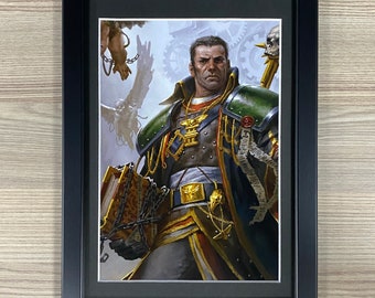 Gregor Eisenhorn Framed Art Inquisitor Inquisition Games Workshop Warhammer 40,000 40K Black Library Ordo Malleus